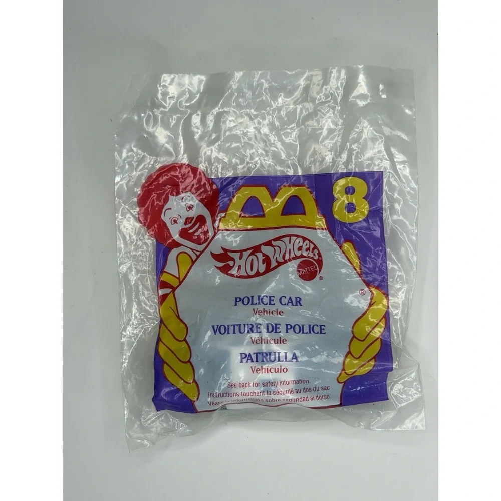 McDonalds Happy Meal Toy 1996 Hot Wheels  #8 Police Car NEW
